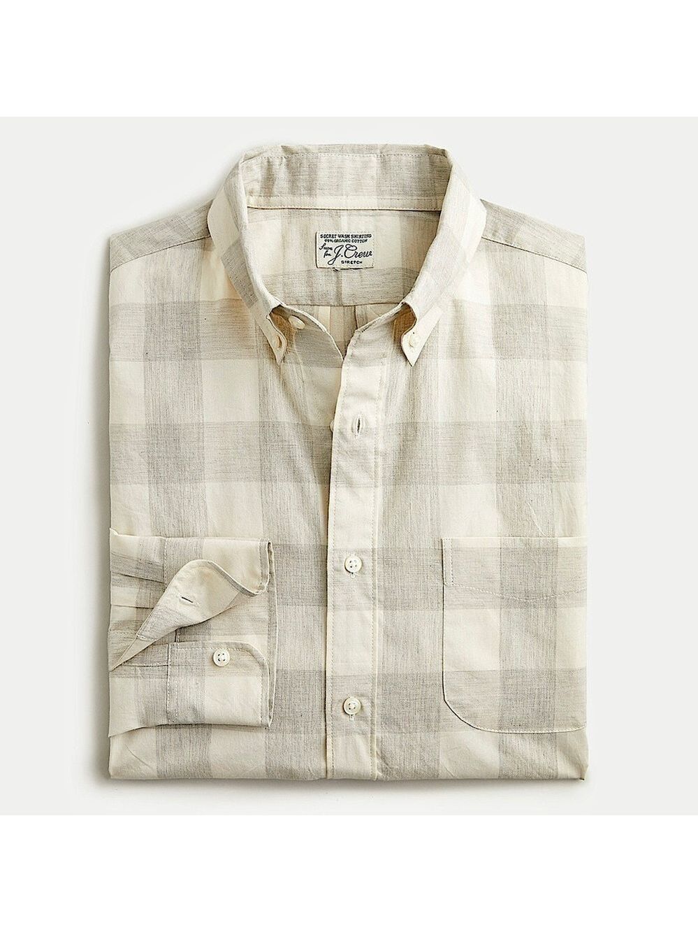 J. Crew Stretch Secret Wash Cotton Poplin Shirt